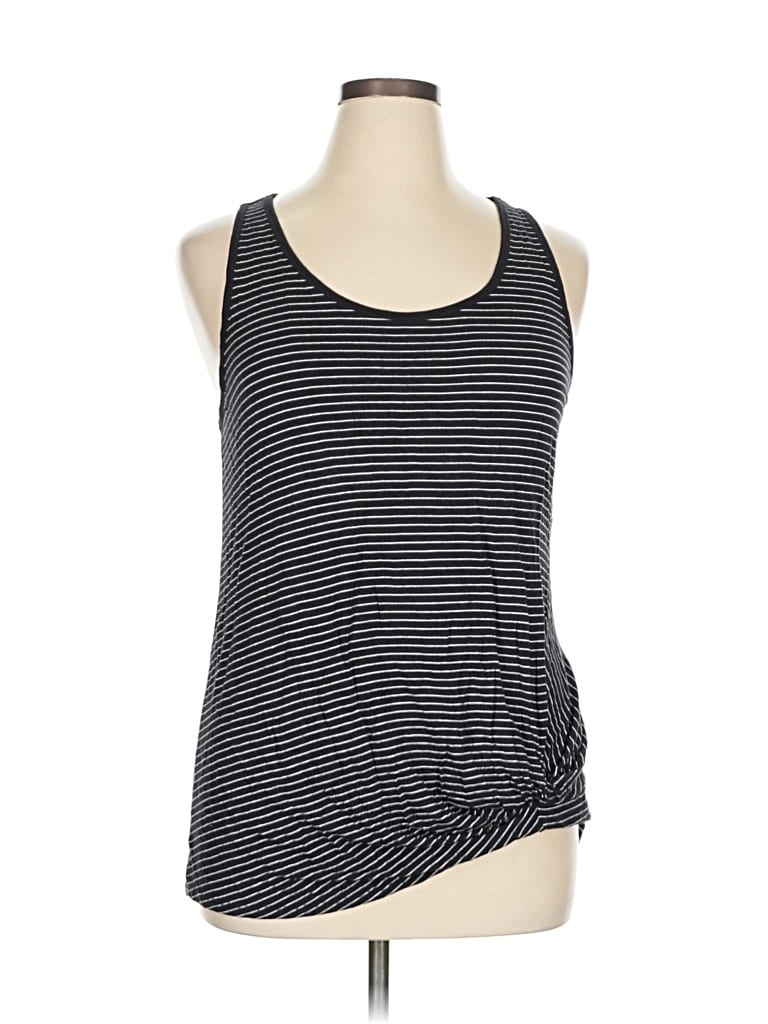 Pre-owned 24/7 Maurices Tank Top Black Halter Neckline Tops