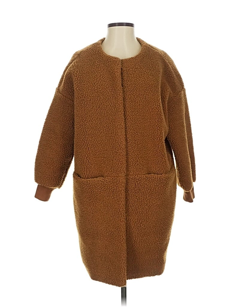 Pre-owned Madewell Coat In Brown