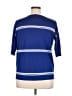 DemyLee Blue Short Sleeve Blouse Size XL (estimated) - photo 2