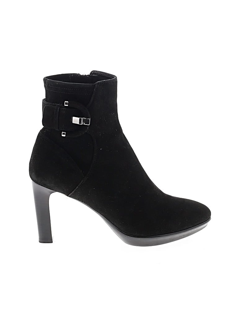 Pre-owned Aquatalia Ankle Boots In Black