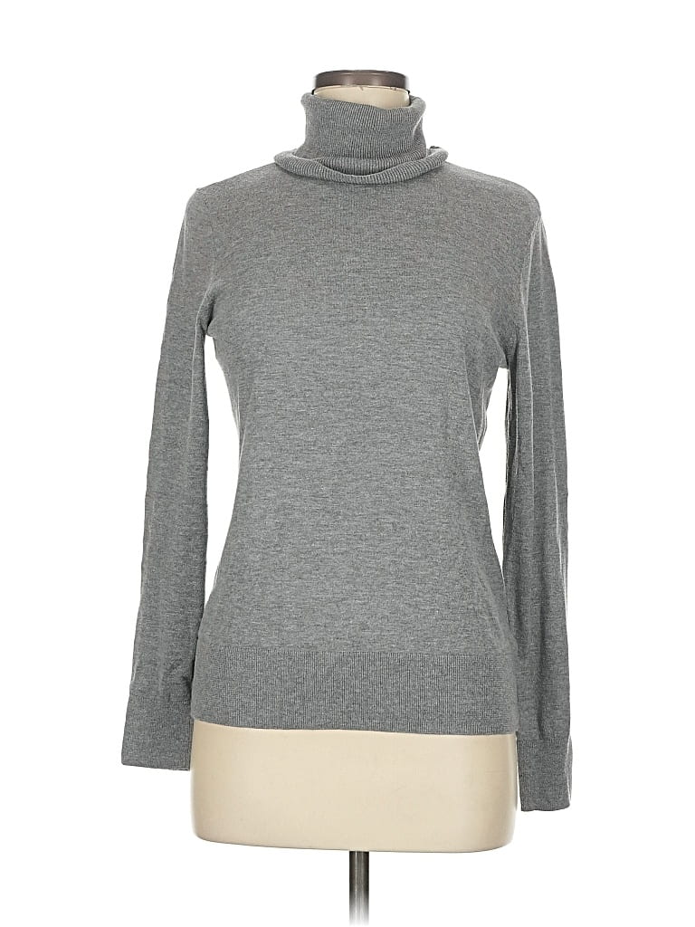 Pre-owned Chaps Long Sleeve Turtleneck In Gray