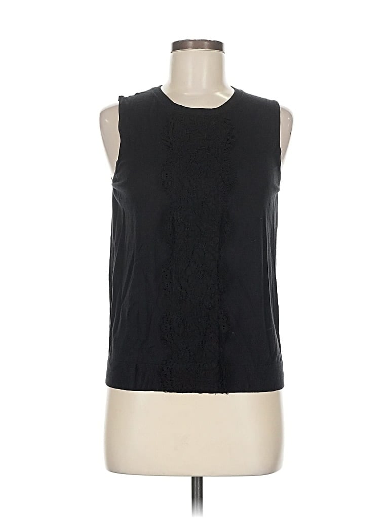 Pre-owned Ann Taylor Sleeveless T-shirt In Black