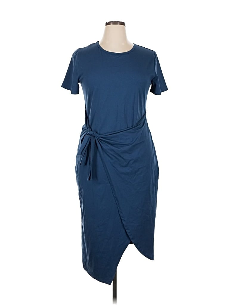 Pre-owned Fashion Casual Dress In Blue