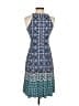 Wisp Print Blue Casual Dress Size 0 - photo 2