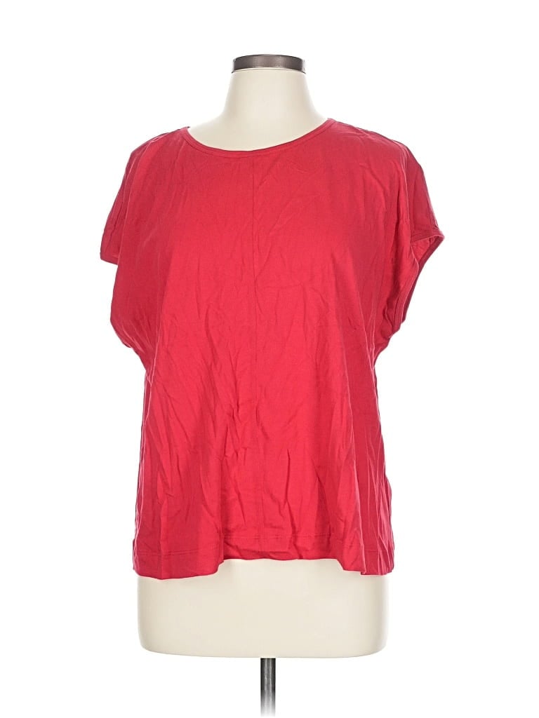 Pre-owned Coldwater Creek Short Sleeve T-shirt In Red