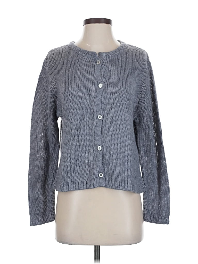 Pre-owned Nia Cardigan Sweater In Gray