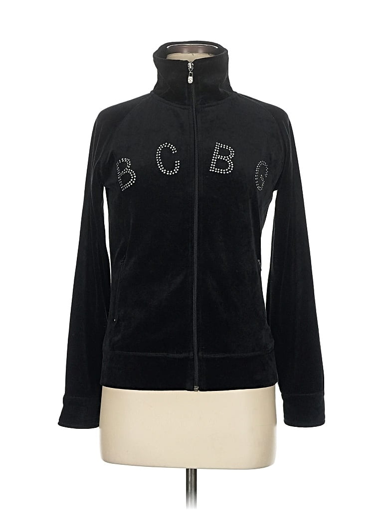 Pre-owned Bcbgmaxazria Track Jacket In Black