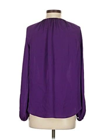 Diane von Furstenberg Long Sleeve Silk Top (view 2)