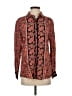 Gerard Darel Paisley Orange Long Sleeve Button-Down Shirt Size 2 (34) - photo 1