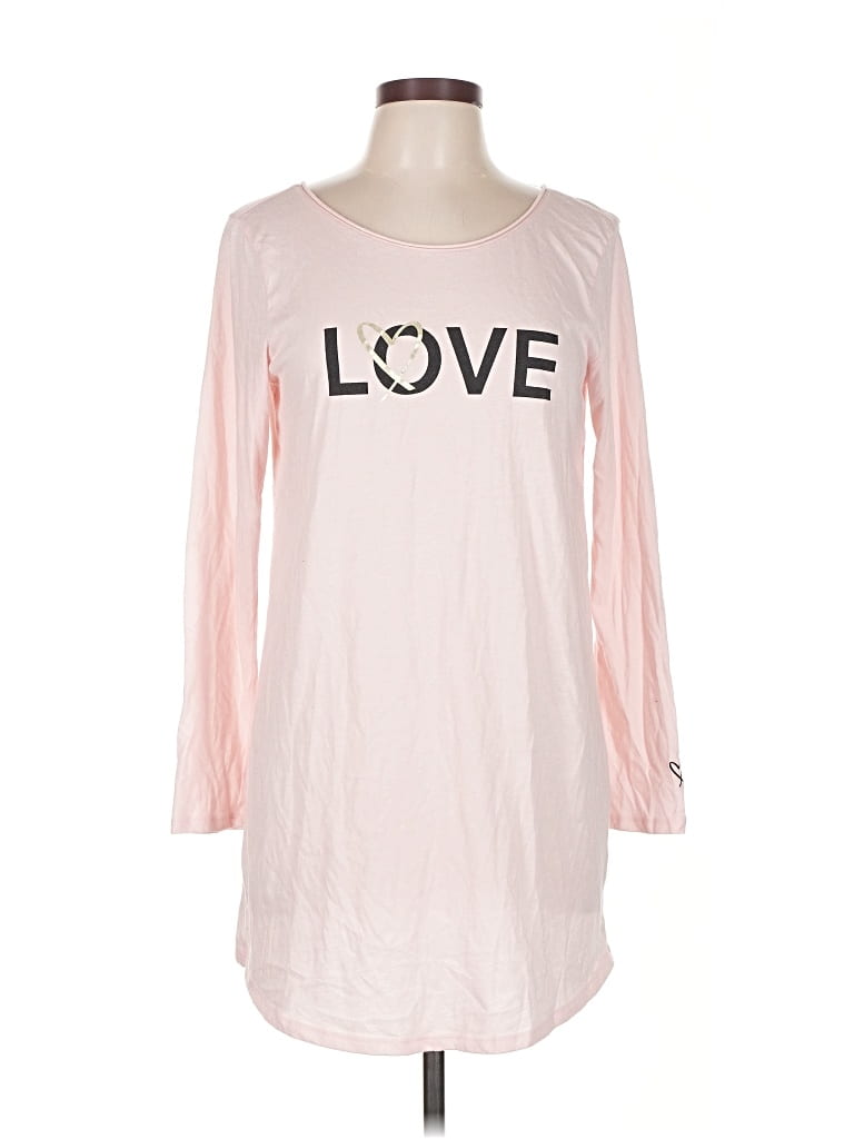 Pre-owned Victoria's Secret 3/4 Sleeve T-shirt In Pink
