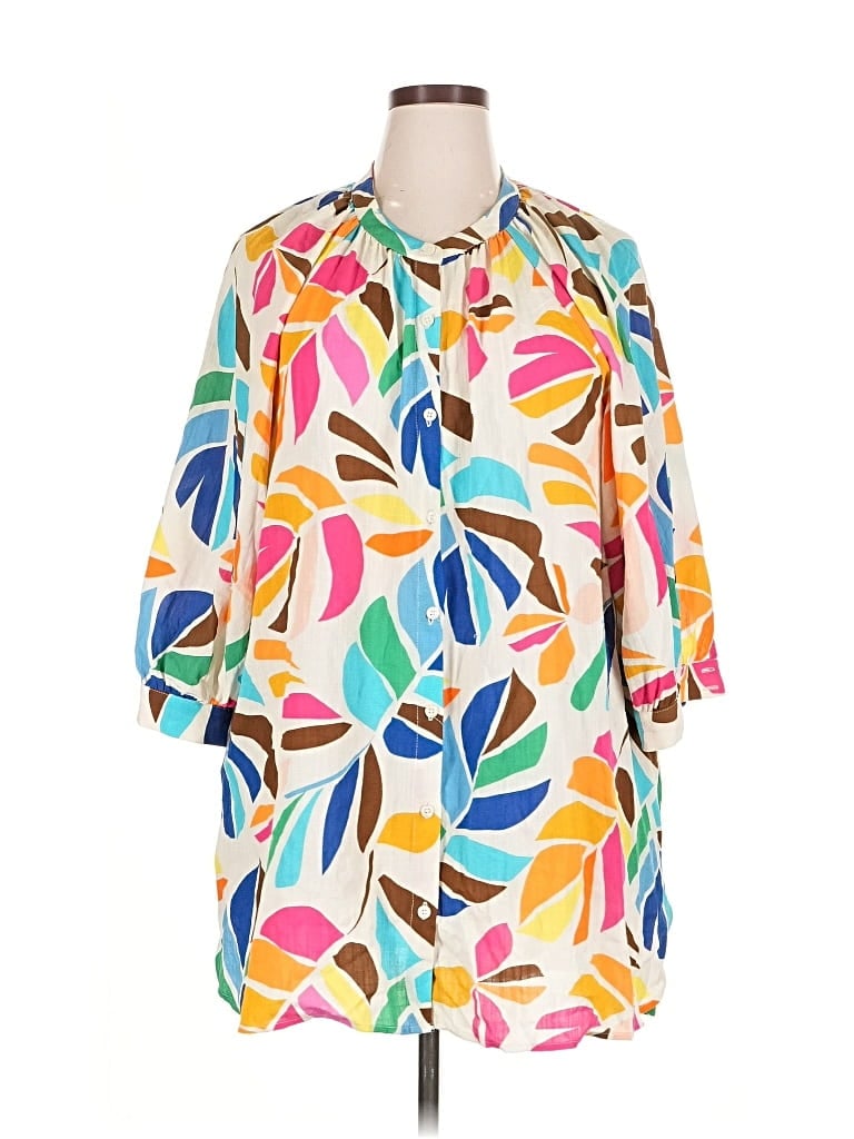 Pre-owned Tabitha Brown For Target 3/4 Sleeve Blouse In Yellow