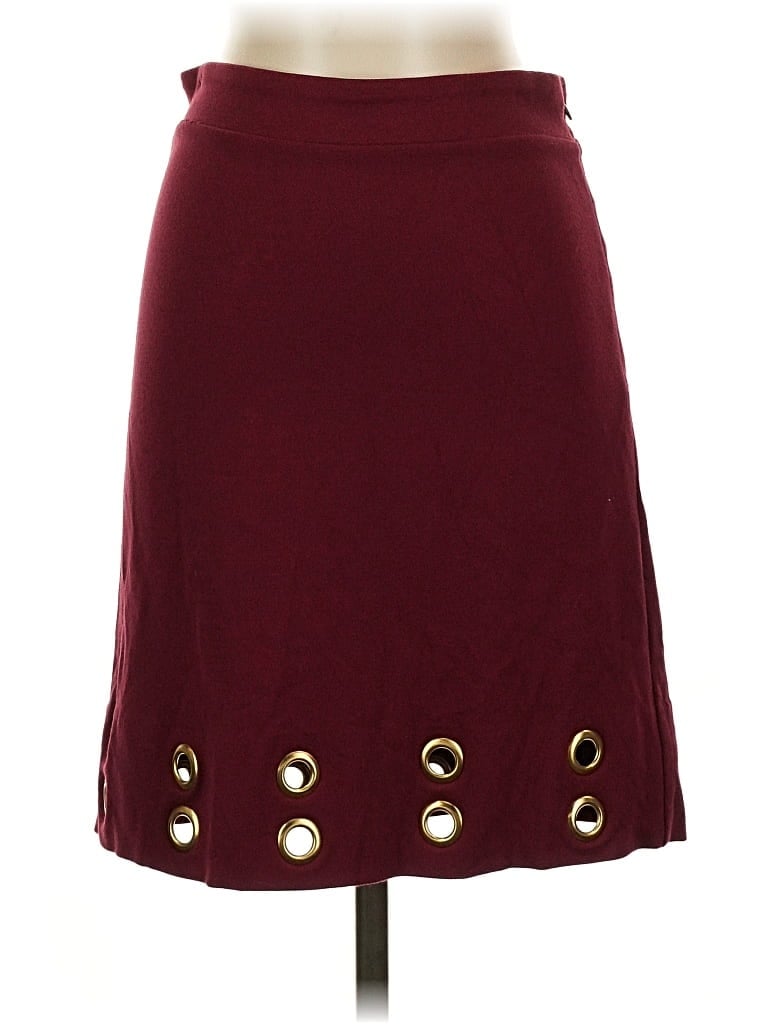 Pre-owned Kensie Casual Skirt In Burgundy