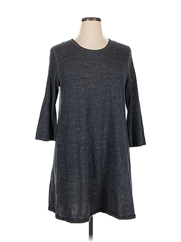 Pre-owned Peruvian Connection Casual Dress In Gray