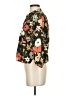 Warm 100% Cotton Floral Black 3/4 Sleeve Blouse Size 0 (1) - photo 5