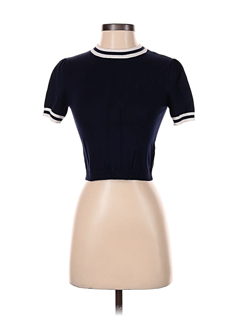 Pre-owned Forever 21 Turtleneck Sweater In Blue