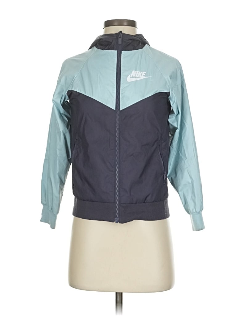 Pre-owned Nike Windbreaker Jacket In Blue