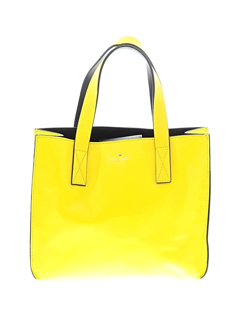 Pre-owned Kate Spade New York Leather Tote Bag In Yellow