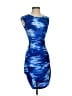 BCBGMAXAZRIA Graphic Blue Cocktail Dress Size XXS - photo 1