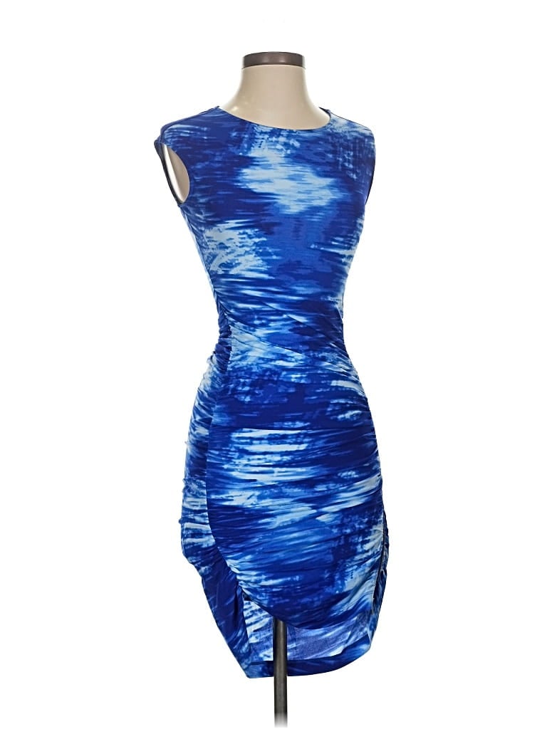 Pre-owned Bcbgmaxazria Cocktail Dress In Blue