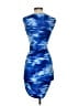 BCBGMAXAZRIA Graphic Blue Cocktail Dress Size XXS - photo 2