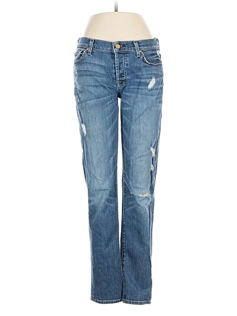 Pre-owned 7 For All Mankind Jeans In Blue