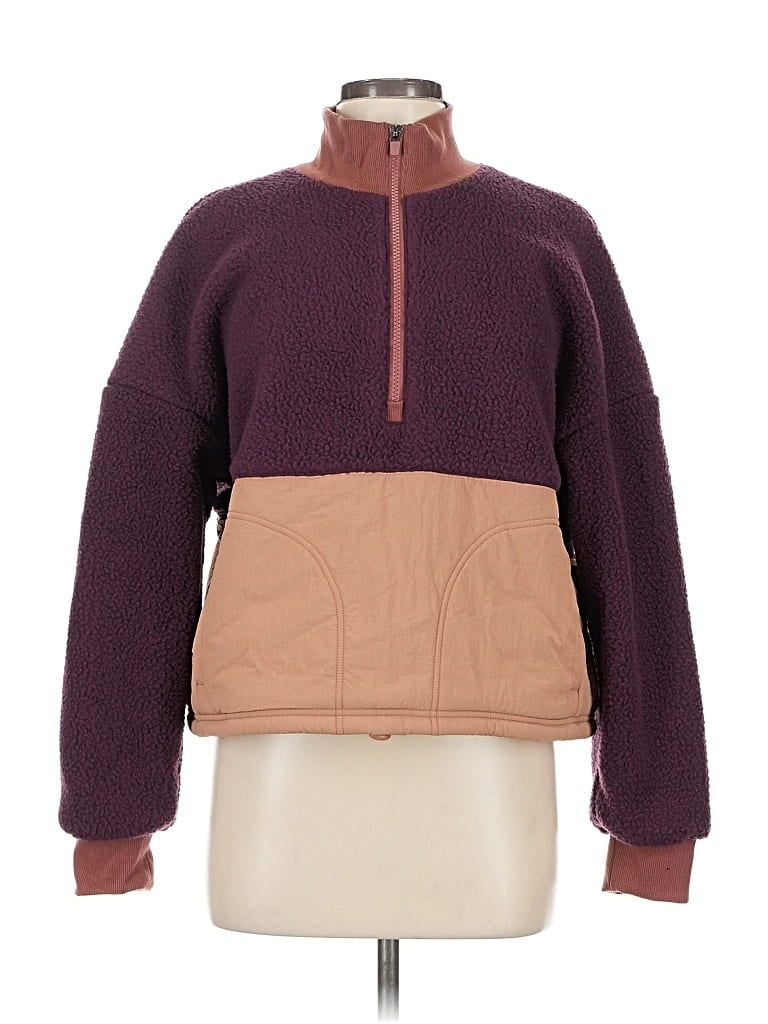 Pre-owned Fabletics Fleece Jacket In Purple