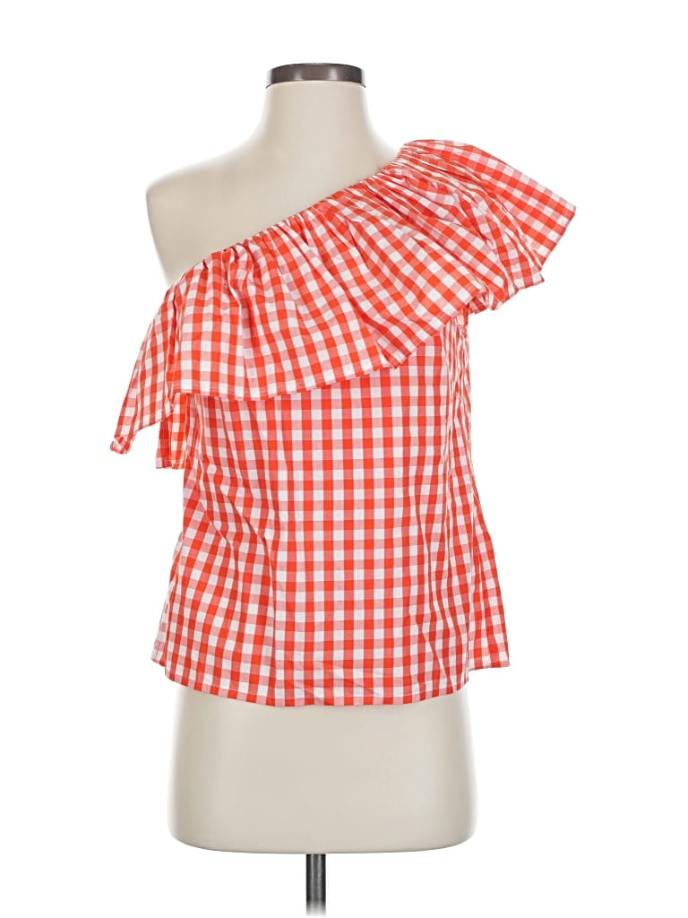 Pre-owned J.crew Factory Store Sleeveless Blouse In Orange