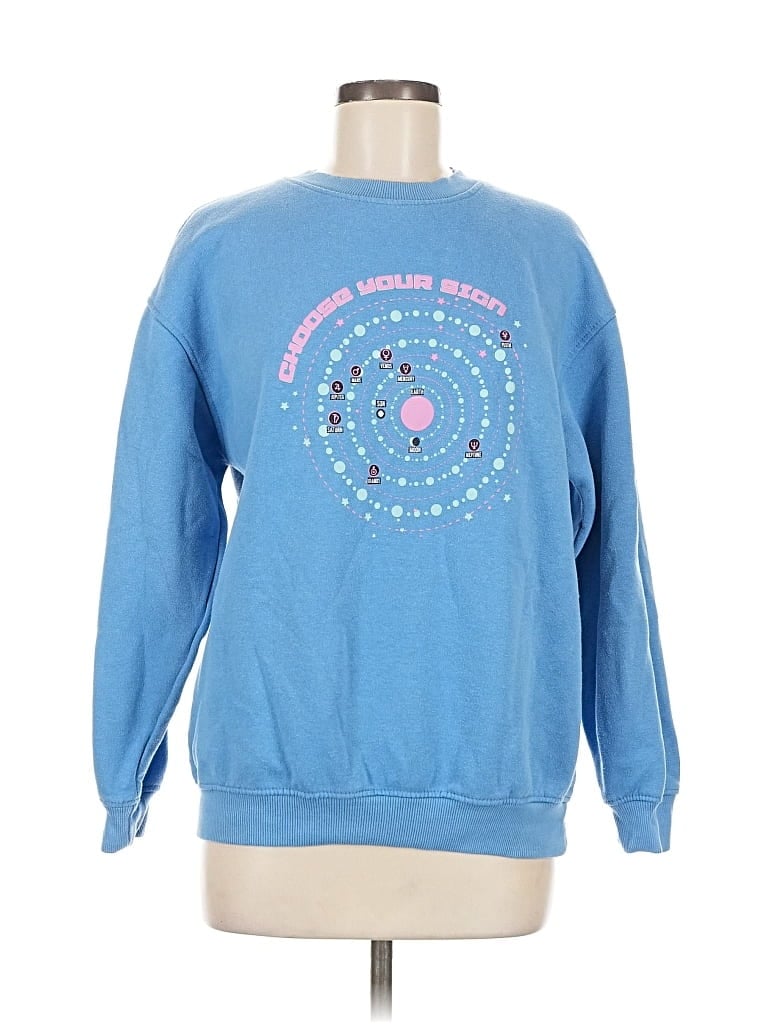 Pre-owned Daisy Street Sweatshirt In Blue