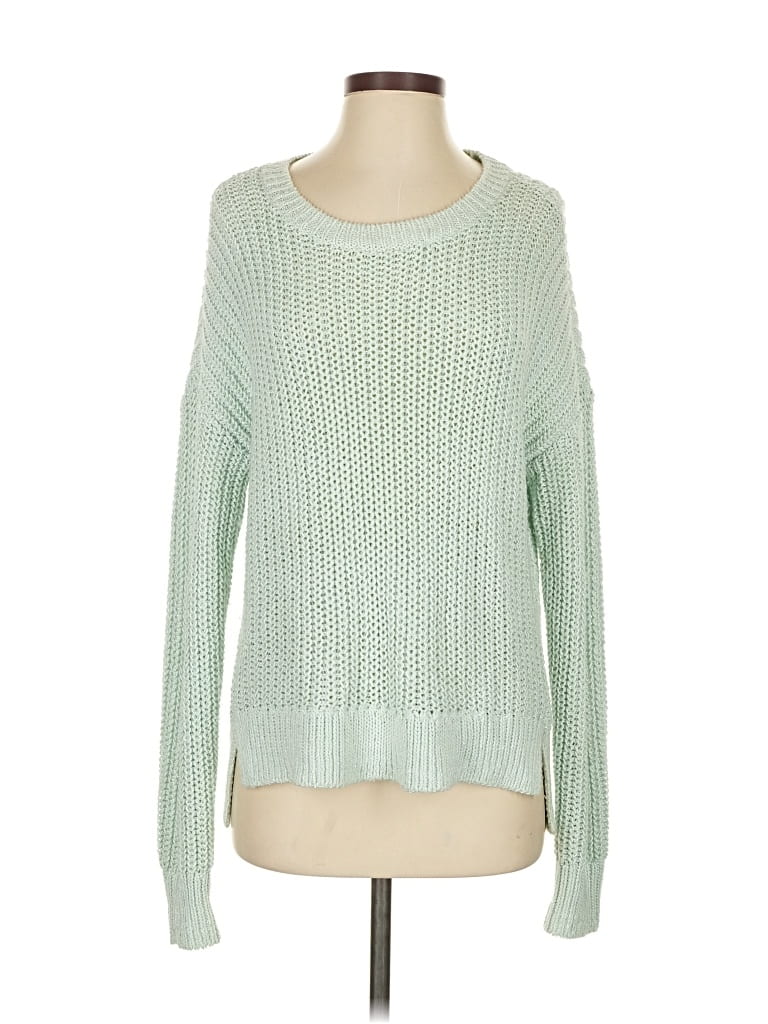 Pre-owned Lou & Grey Pullover Sweater In Green