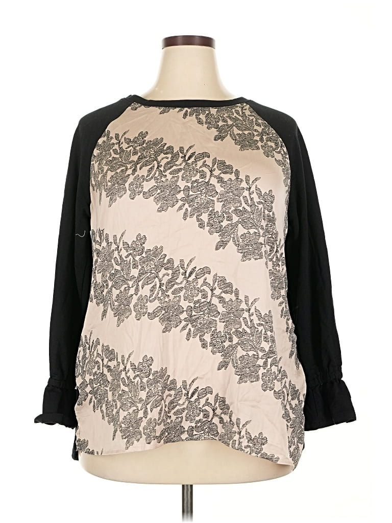 Pre-owned Lane Bryant Pullover Sweater In Black