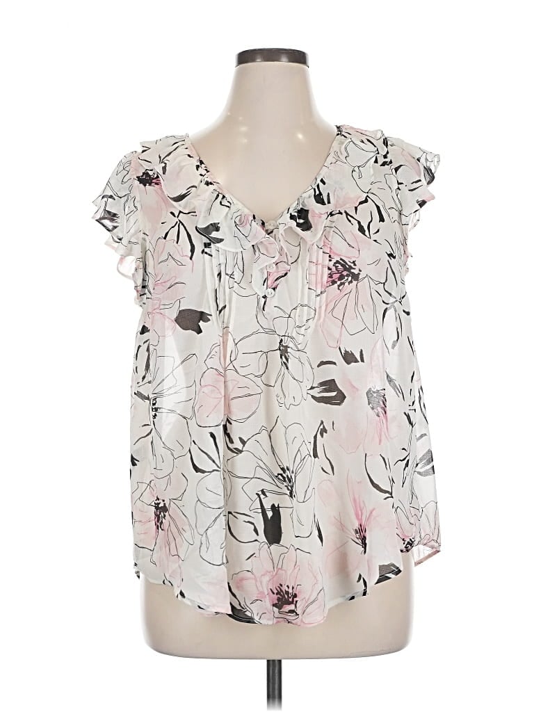Pre-owned Torrid Short Sleeve Blouse In Pink