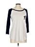 Signature Studio Silver 3/4 Sleeve T-Shirt Size L - photo 1