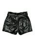 David Lerner 100% Polyurethane Metallic Black Shorts Size S - photo 2