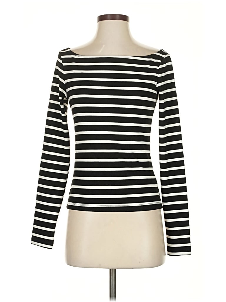 Pre-owned H&m Long Sleeve T-shirt In Black