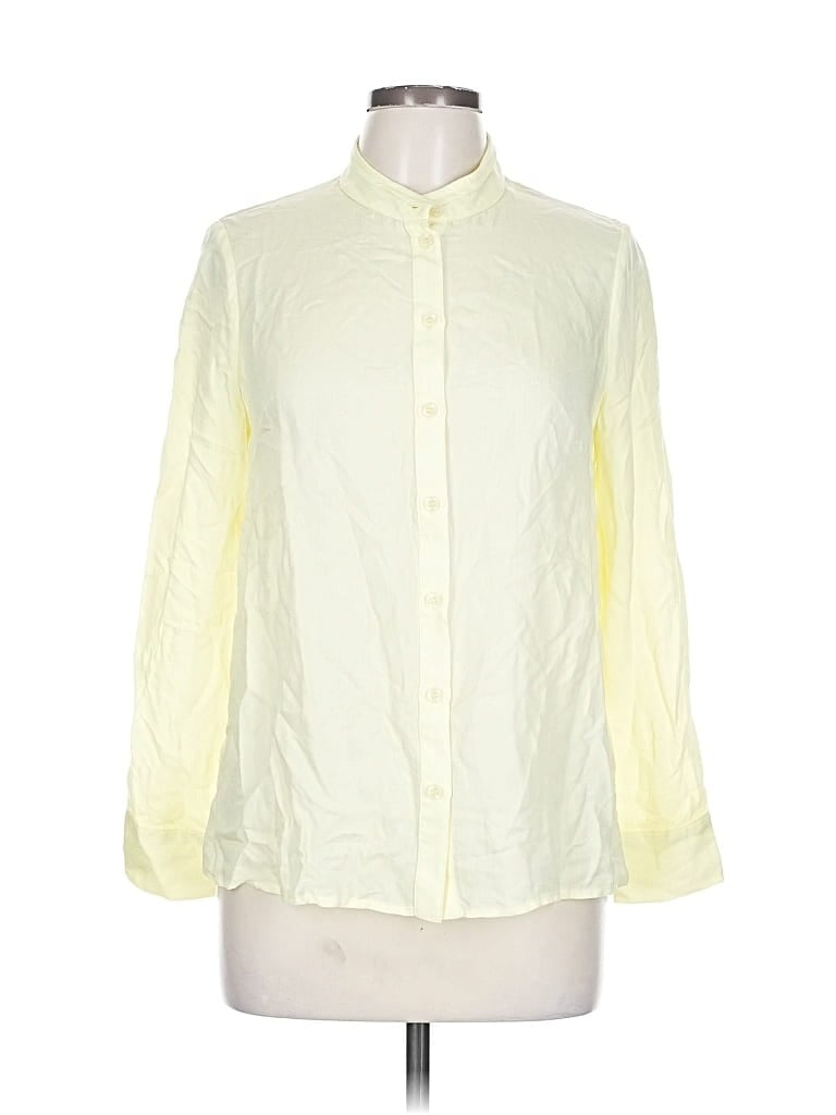 Pre-owned Assorted Brands 3/4 Sleeve Blouse In Yellow