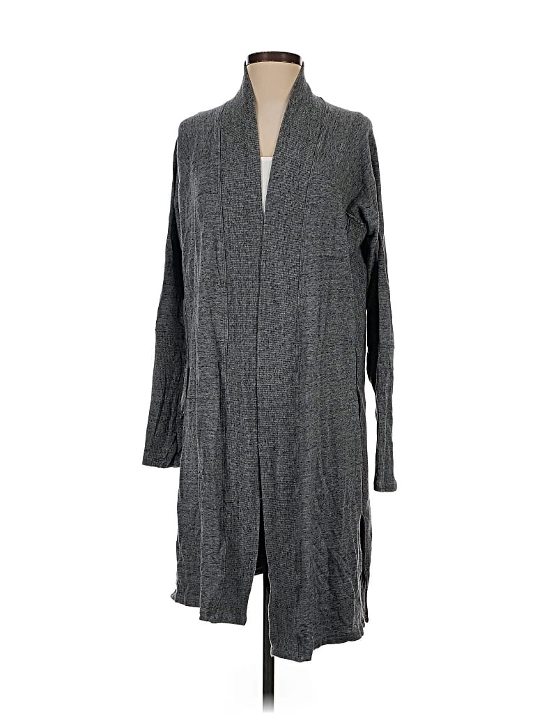 Pre-owned Athleta Cardigan Sweater In Gray