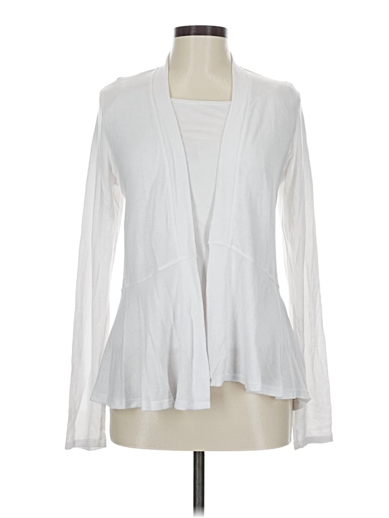 Pre-owned Fresh Produce Cardigan Sweater In White