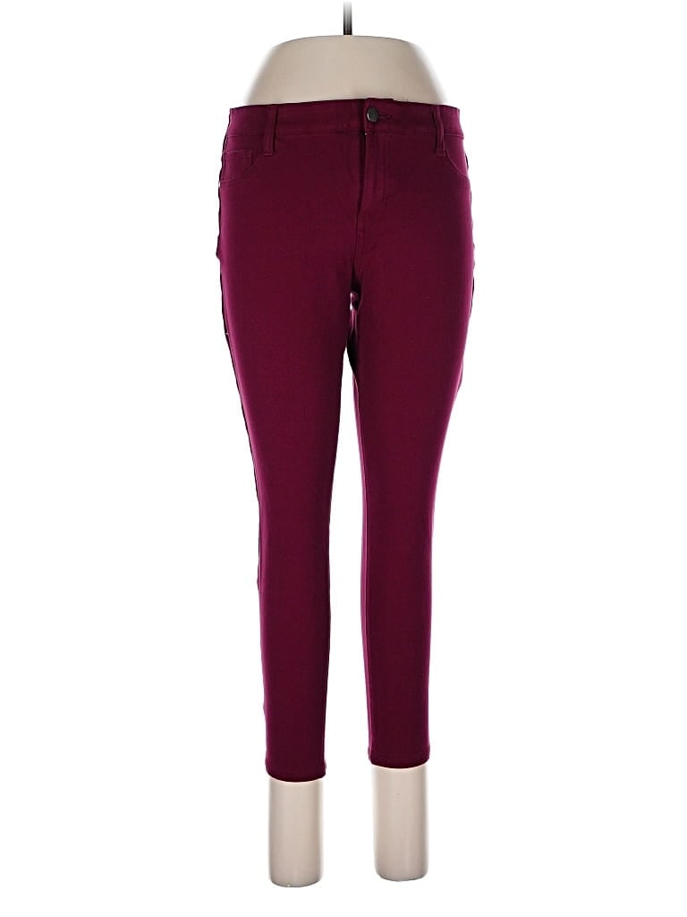 Pre-owned A.n.a. A New Approach Casual Pants In Burgundy