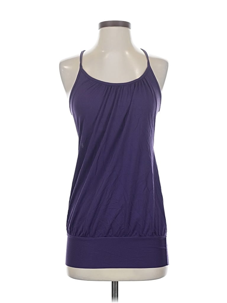 Pre-owned Lululemon Athletica Tank Top Purple Halter Neckline Tops