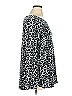 C.D. Daniels Animal Print Silver Long Sleeve Blouse Size 1X - photo 4