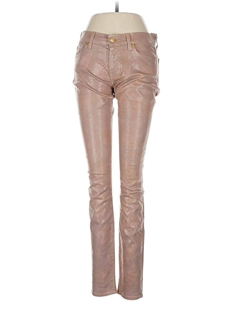 Pre-owned 7 For All Mankind Jeans In Brown