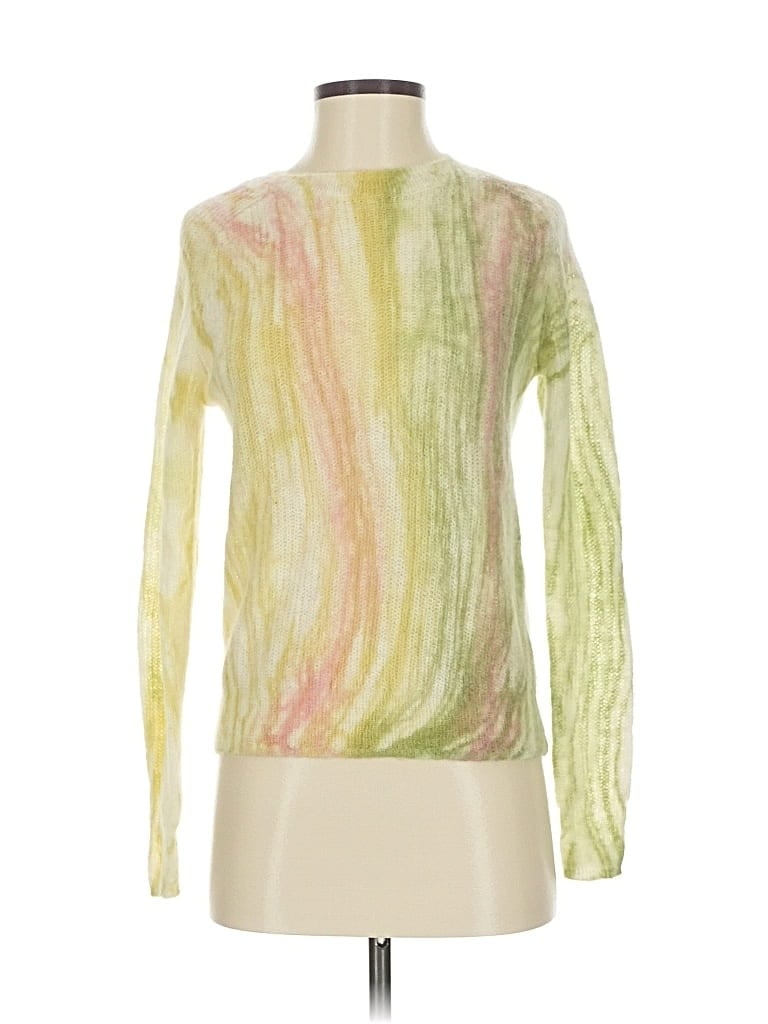 Pre-owned Zara Pullover Sweater In Green