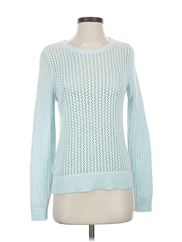 Pre-owned Ann Taylor Loft Pullover Sweater In Blue