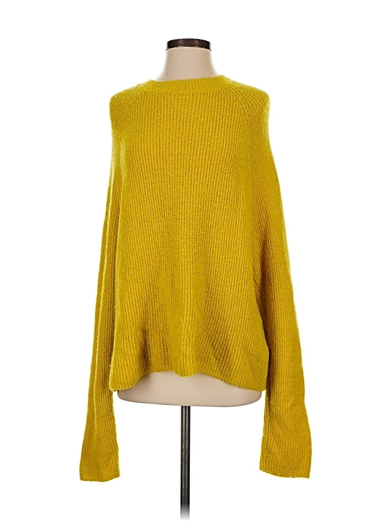 Pre-owned Asos Design Pullover Sweater In Yellow