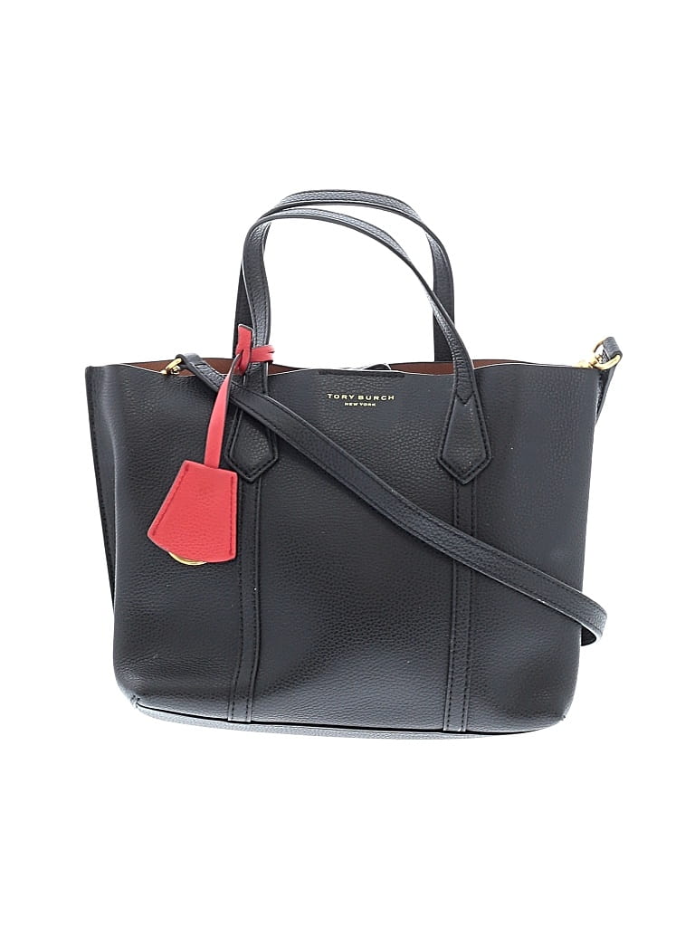 Pre-owned Tory Burch Leather Satchel In Black