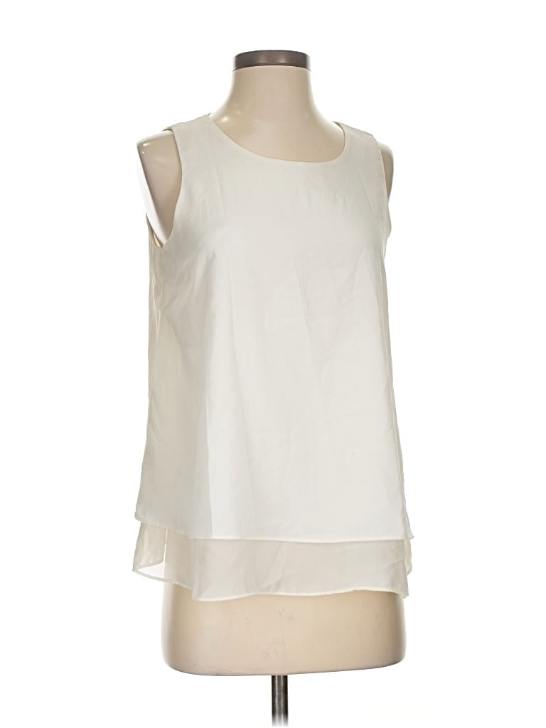 Pre-owned Polo Ralph Lauren Sleeveless Blouse In White