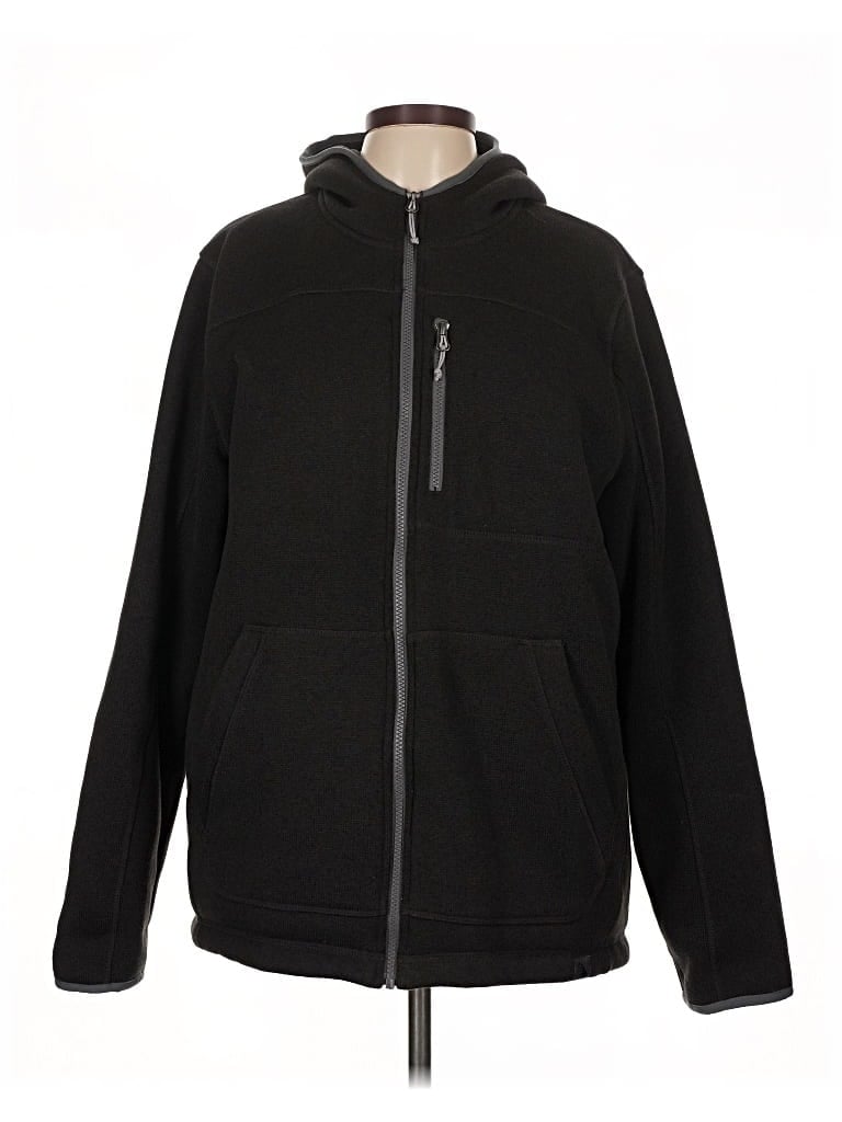 Pre-owned L.l.bean Zip Up Hoodie In Black