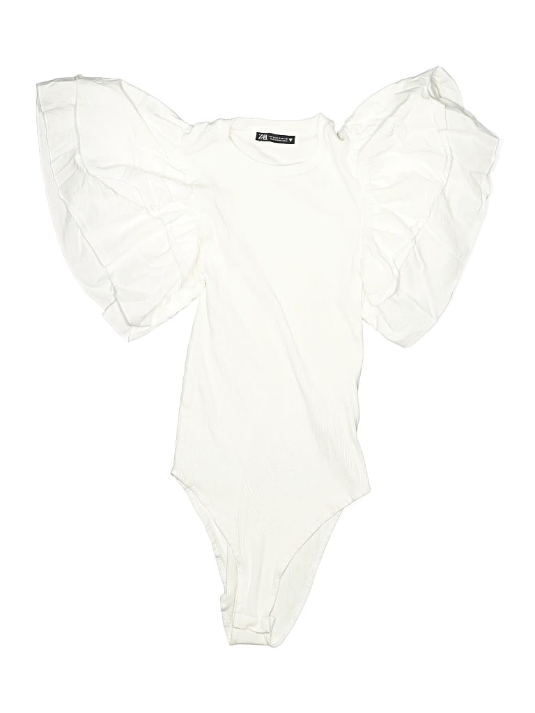 Pre-owned Zara Bodysuit In White