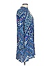Express 100% Rayon Paisley Blue Casual Dress Size L - photo 4