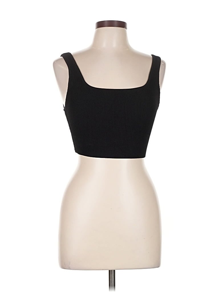 Pre-owned Babaton Tank Top Black Strapless Neckline Tops